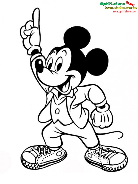 Mickey Mouse [Dibujos para colorear] ~ Optifutura