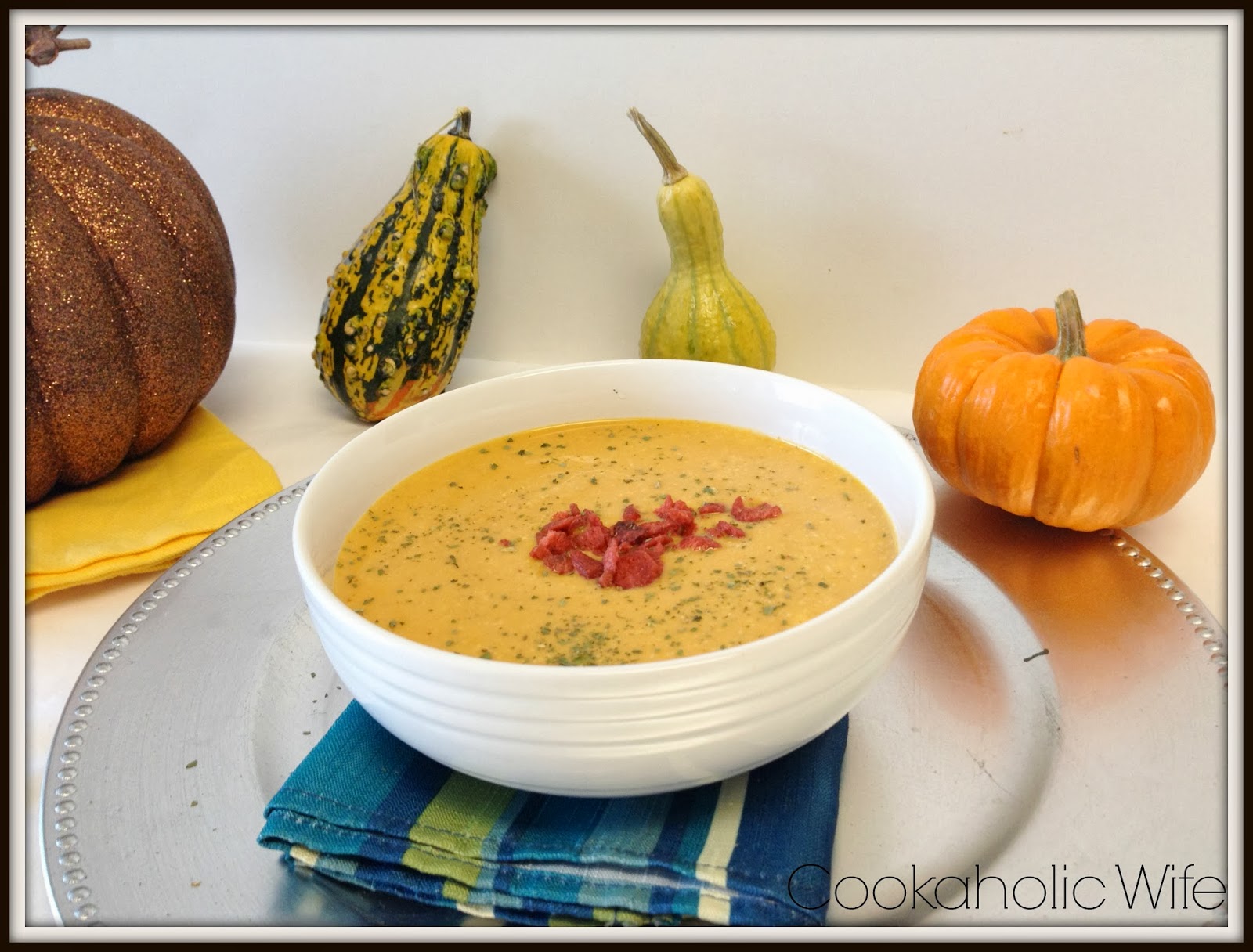 Recipe Remake Pumpkin Bisque with Smoked Gouda Cookaholic Wife