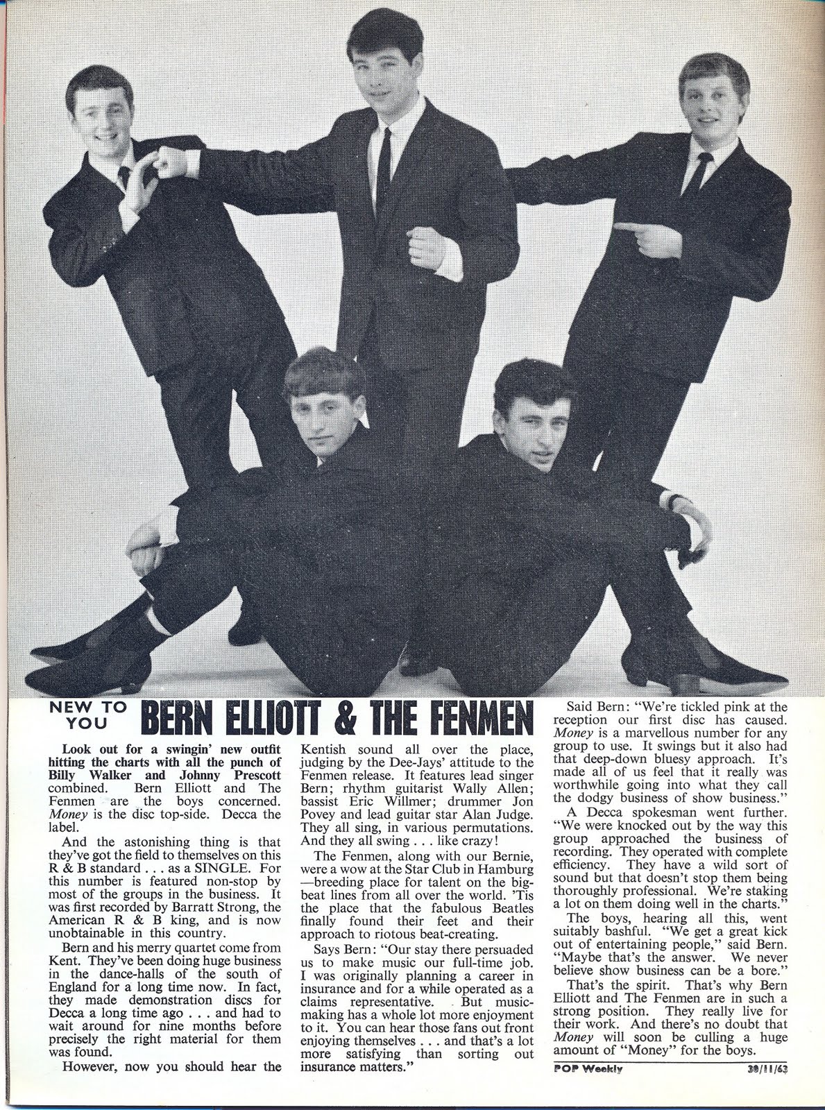 Bern Elliott And Fenmen, The - Money / Nobody But Me Bern Elliott And Fenmen, The - Money / Nobody But Me