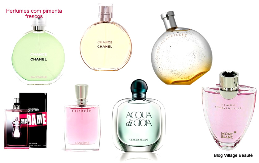 PERFUMES FRESCOS COM PIMENTA PARA O VERÃO DICAS DE PERFUMES FRESCOS COM PIMENTA