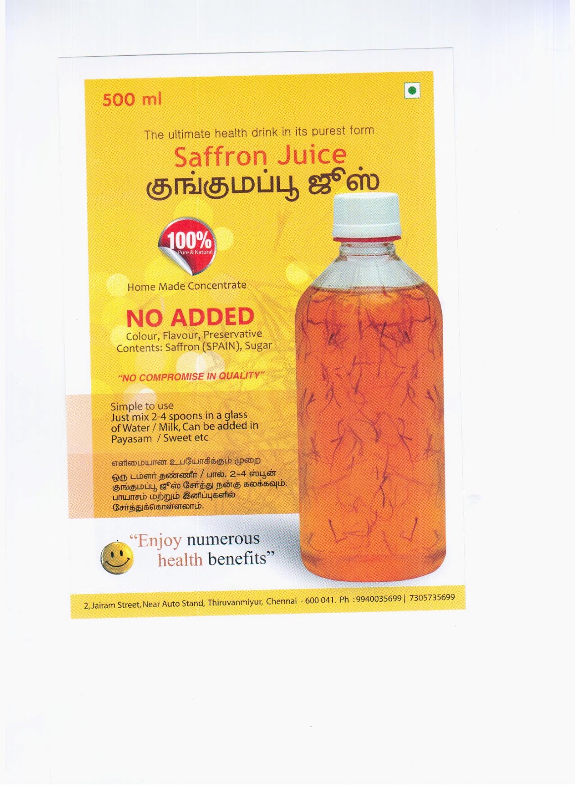 benefits of saffron saffron