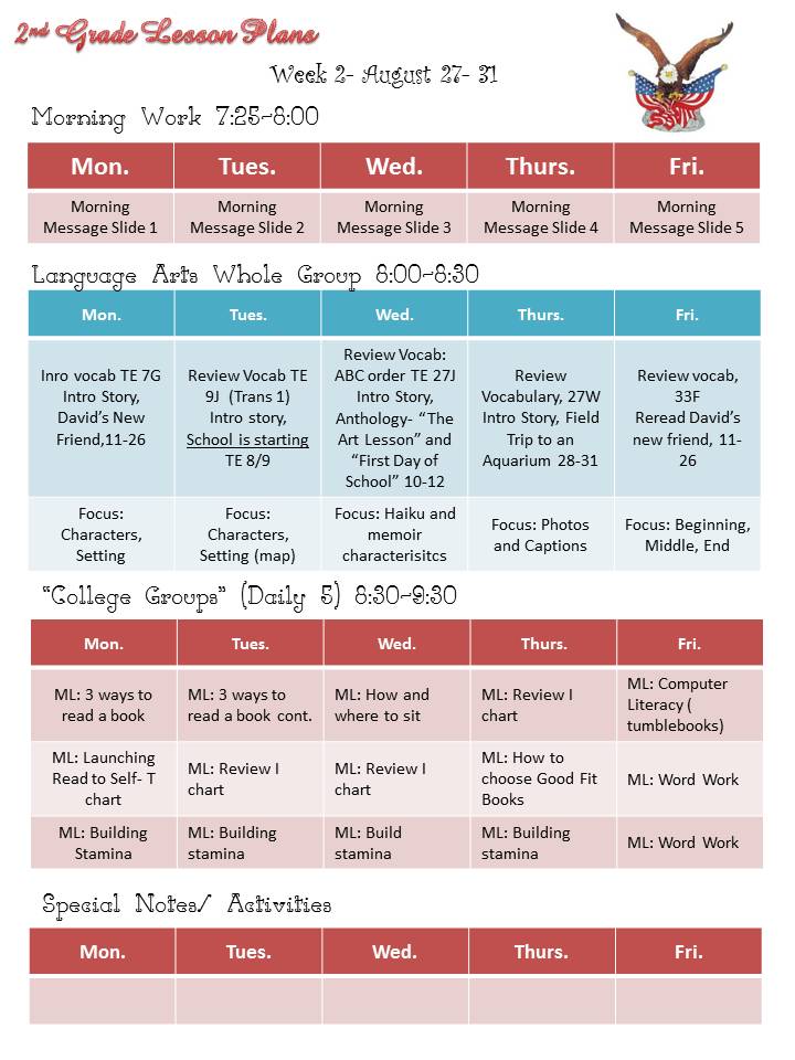 Second Grade Savvy Teacher Binder Part 2