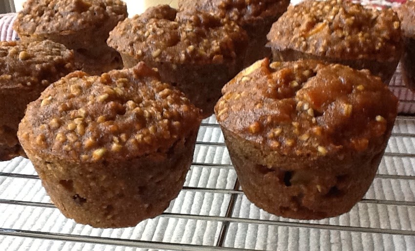PinkVegan Daniel Fast Apple Steel Cut Oat Muffins