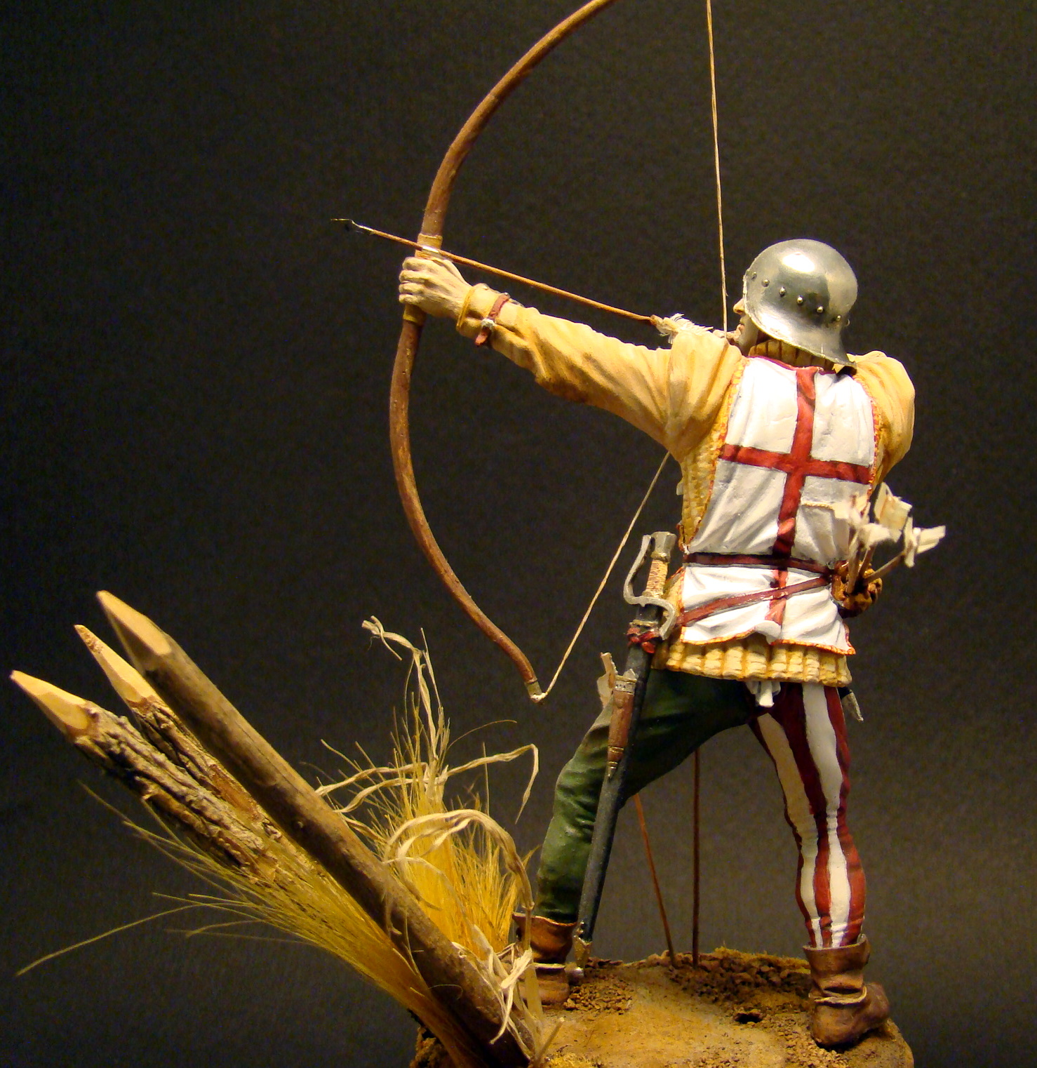 Andrew's miltary miniatures Longbow ArcherAgincourt 1415 (90mm)