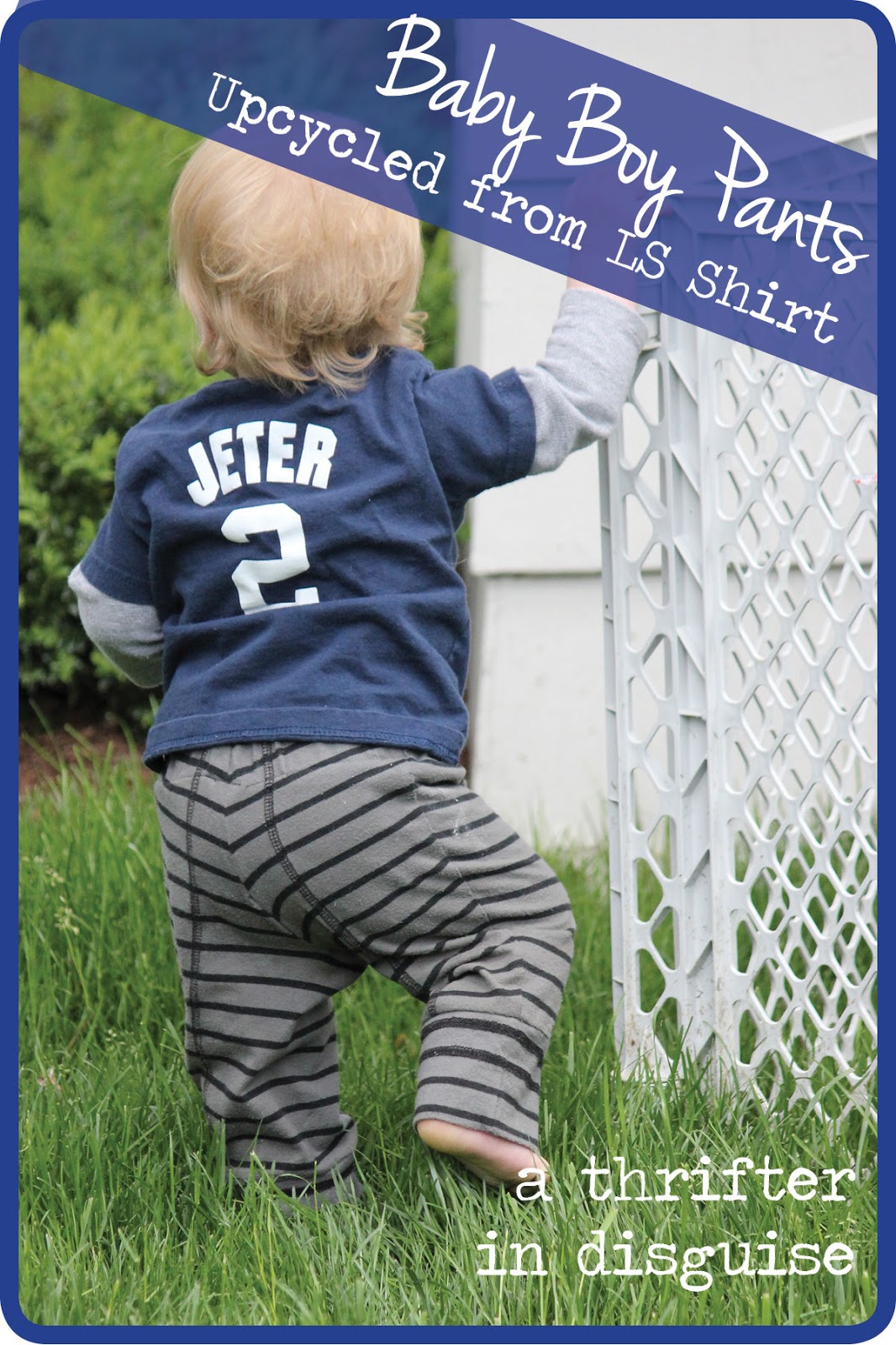 A Thrifter in Disguise DIY Upcycled Baby Boy Knit Pants