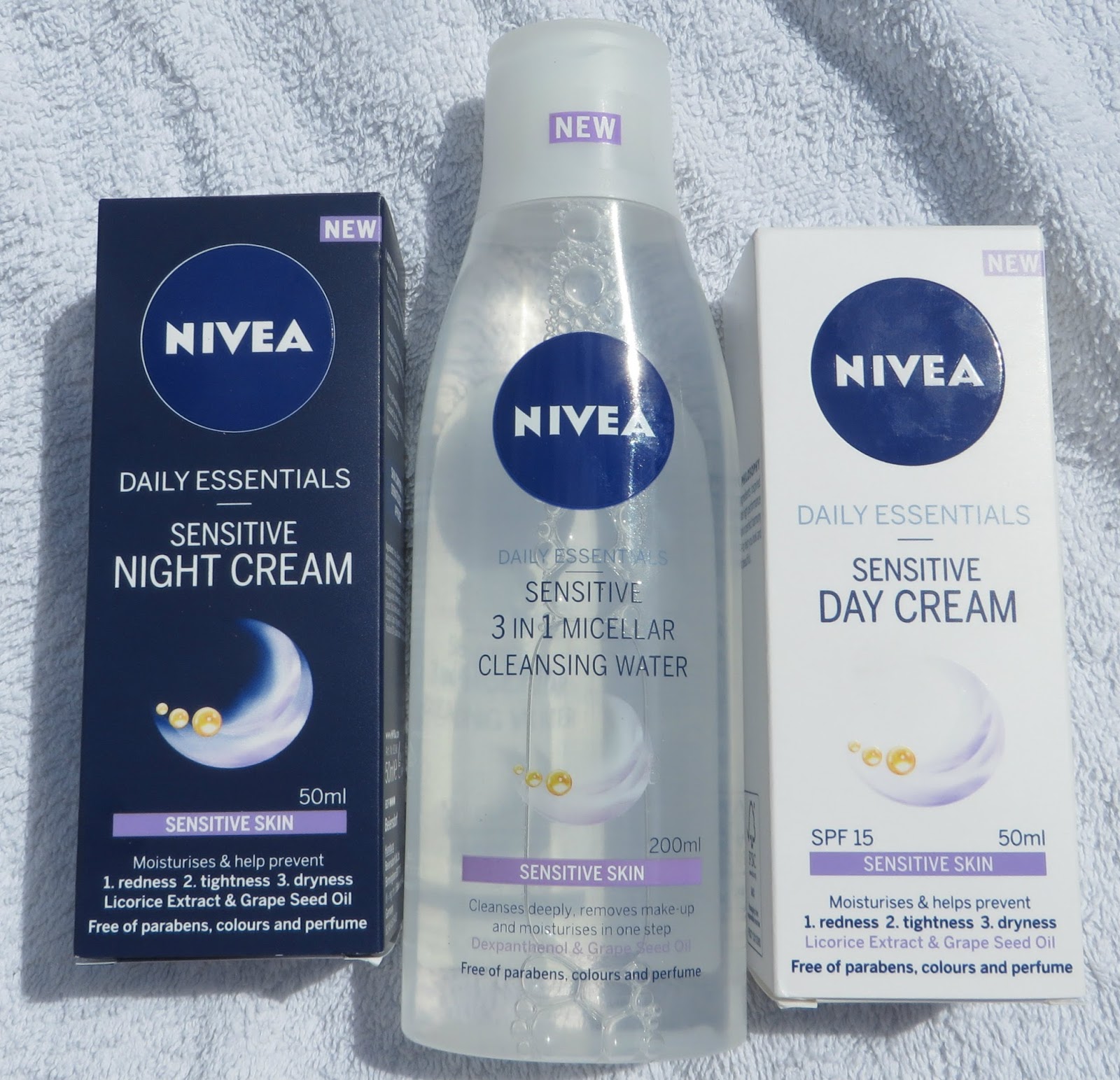 *Nina's Bargain Beauty* The New Nivea Sensitive Face Care Line Review )