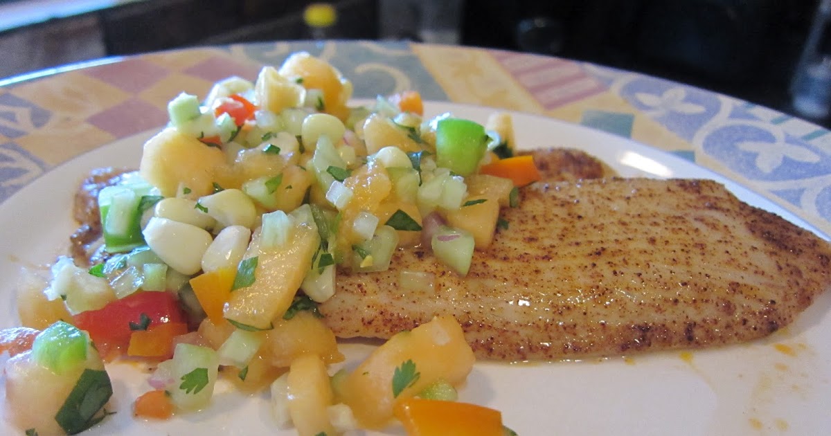 Quest For Life's Passion Baked Tilapia with Cantaloupe Salsa