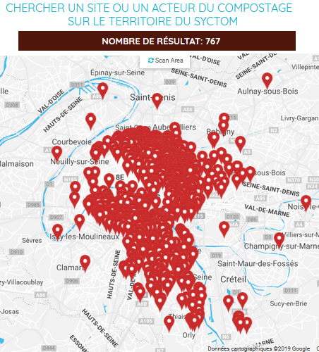 Géolocalisation Syctom