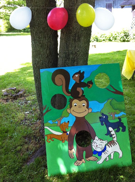ecoleeko curious george diy birthday party ideas games