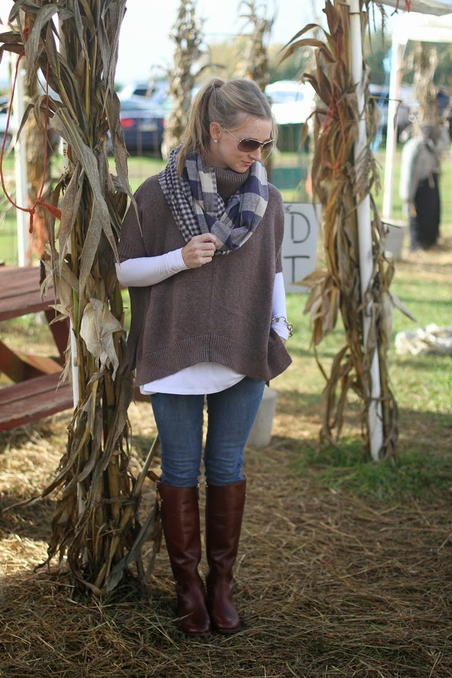 old navy tunic sweater, shop sosie, jbrand jeans, tory burch boots, ray ban sunnies, loft sweater