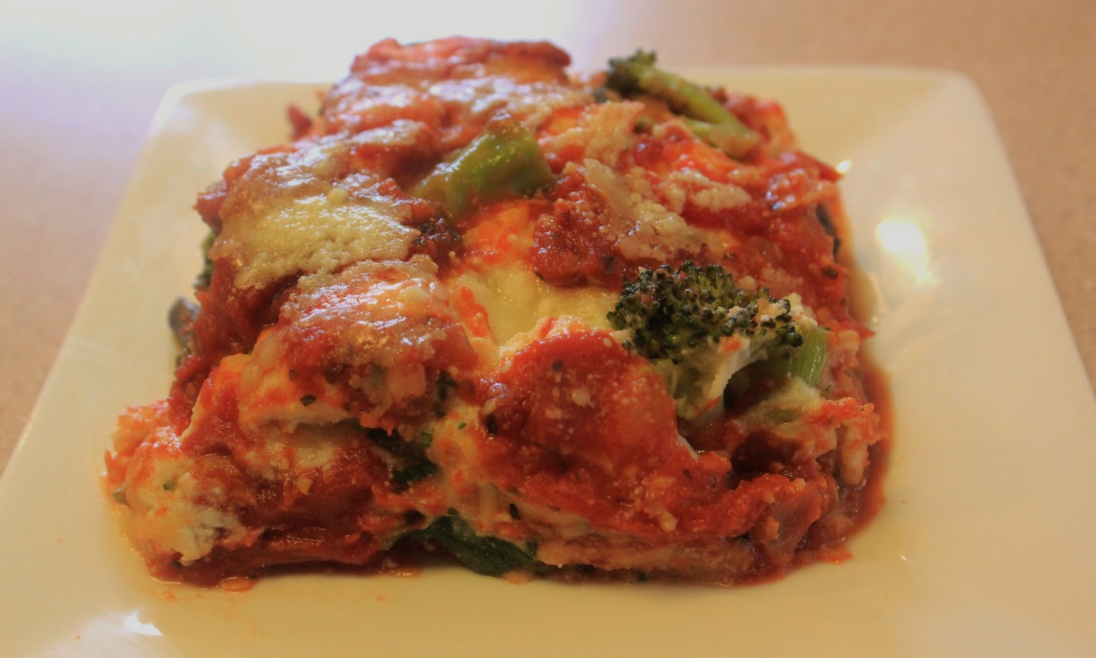 Fit and Lovin' it Vegetable Lasagna with Broccoli and Spinach
