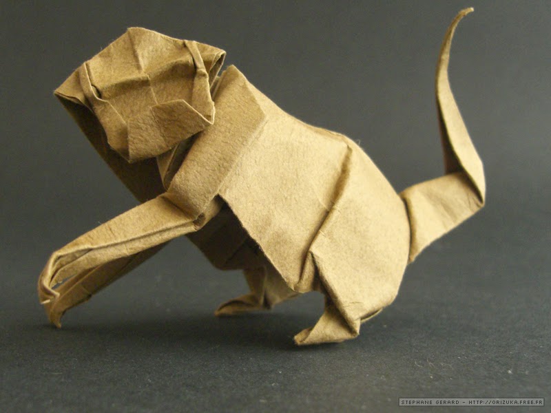 monkey origami ~ easy crafts ideas to make