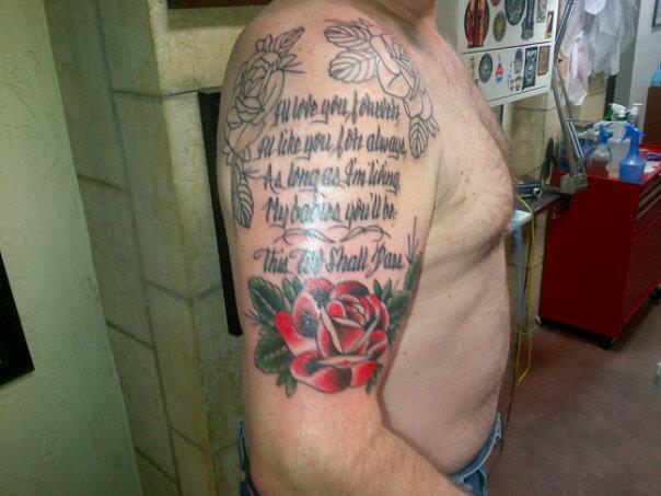 Coloured Heart Tattoos