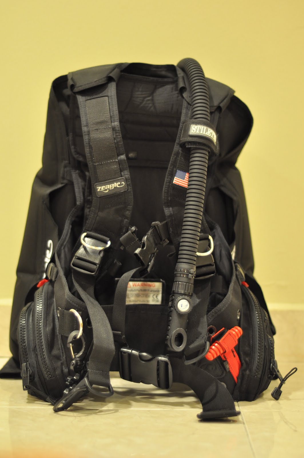 The Colin's Zeagle Stiletto BCD (Buoyancy Control Device)