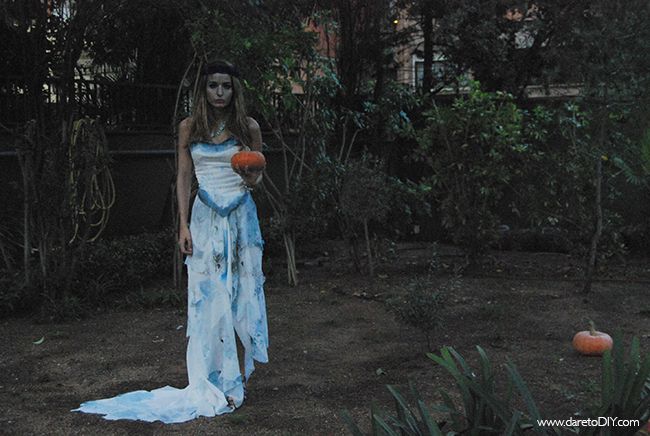 dare to diy: diy halloween: total look novia cadáver (disfraz +
