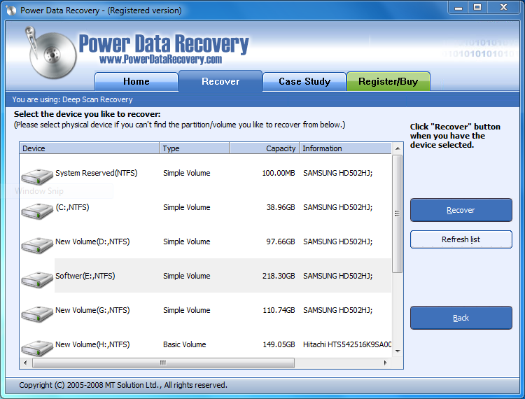 Power Data Recovery 7 Serial Key Working