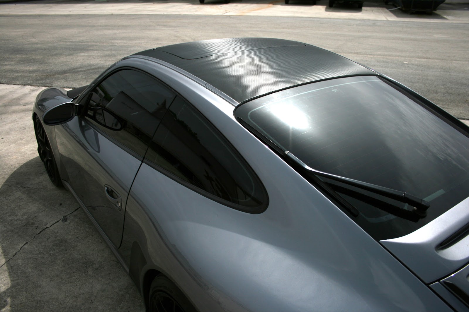 Carbon Fiber Hood & Roof Wrap Porsche 911 Fort Lauderdale Florida