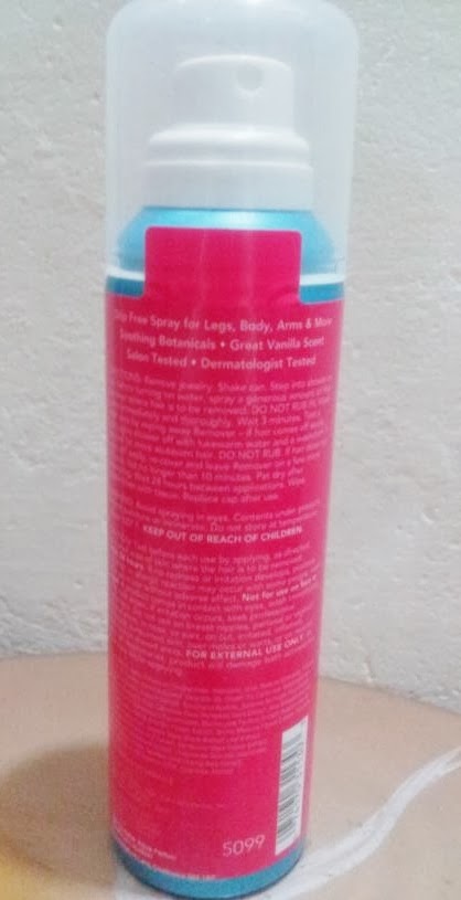 Sally Hansen Spray On Shower Off Hair Remover Review Photos