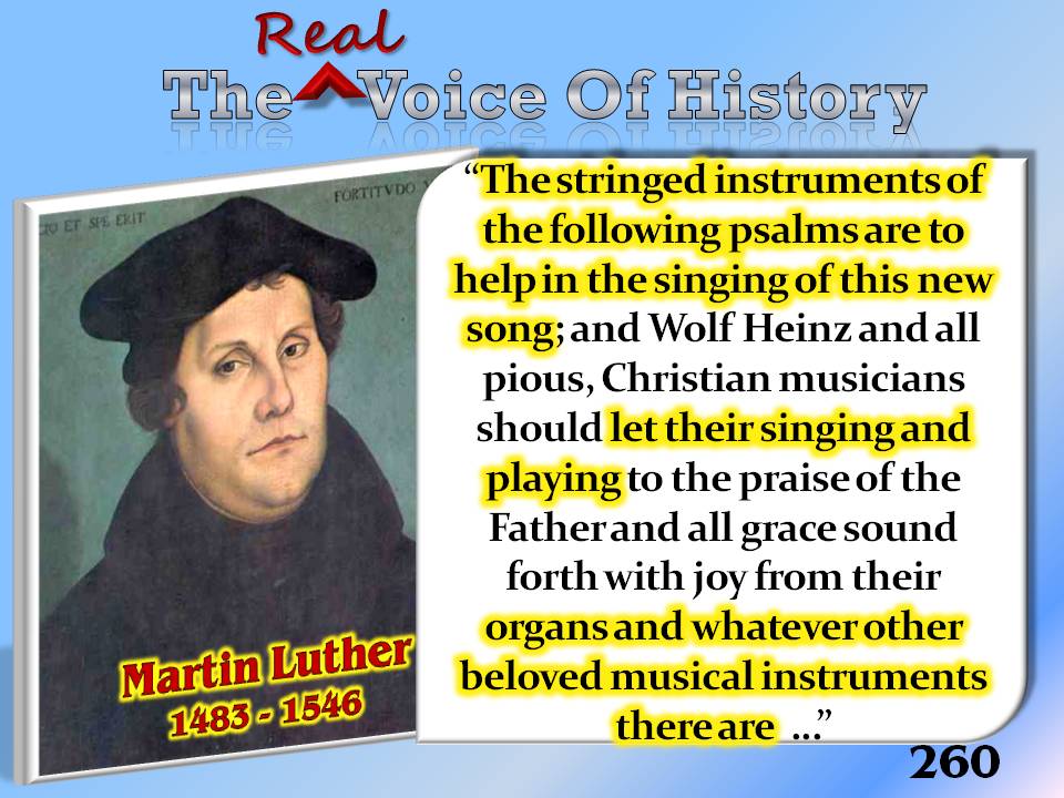 The Weatherly Report Instrumental Music in Church History