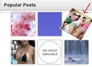 Modifikasi widget popular posts gambar beputar