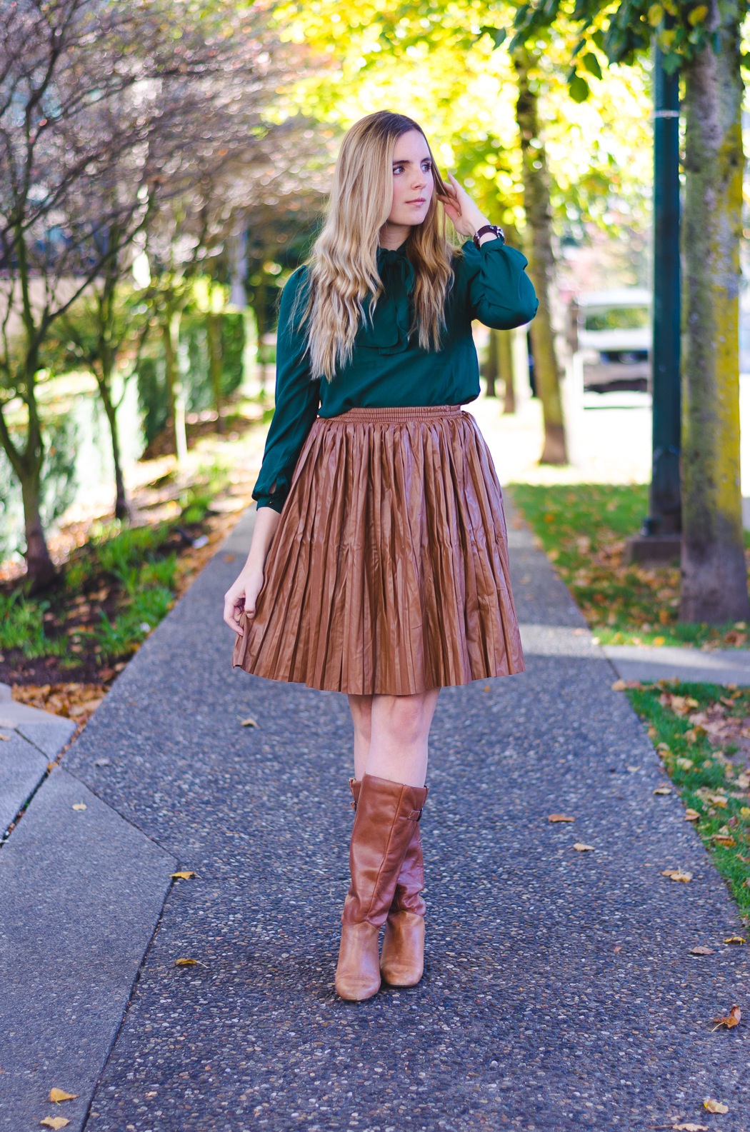 How to Wear a Leather Midi Skirt to Work Stylishly Vancouver Beauty