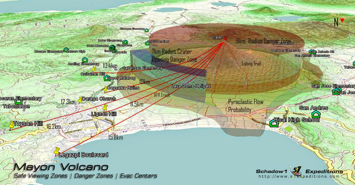 Mayon Danger And Safe Zones Evacuation Centers Schadow1 Expeditions Mayon Danger And Safe Zones Evacuation Centers Schadow1 Expeditions