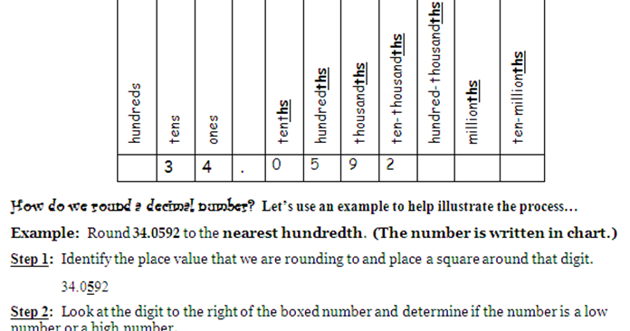 Miss Kahrimanis's Blog: Rounding Decimal Values