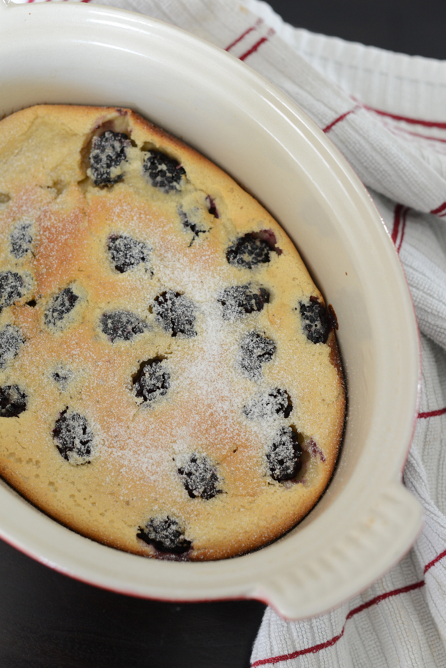 julia child blackberry clafoutis, M Loves M {click through for recipe}