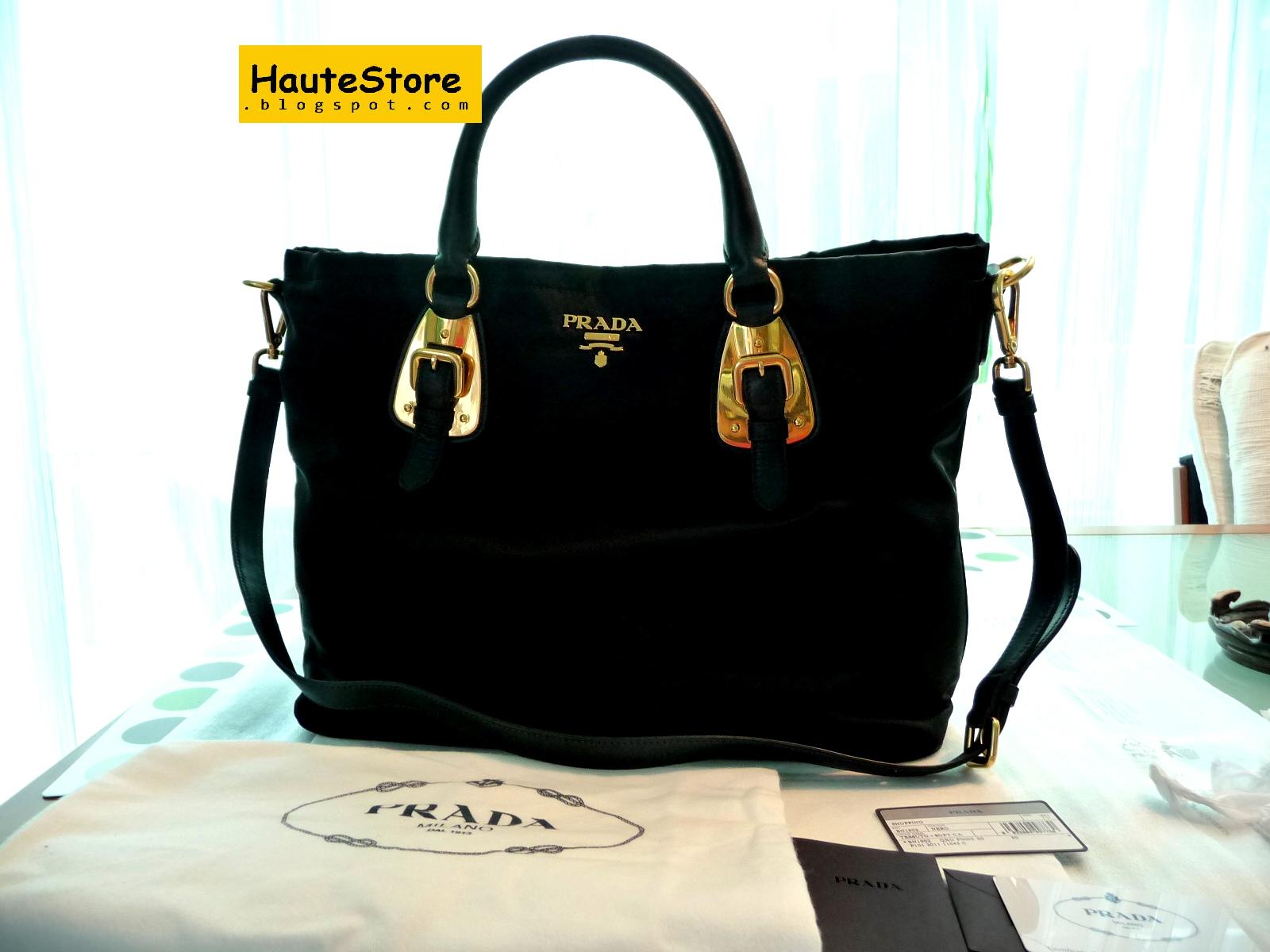 prada tessuto soft calf nero