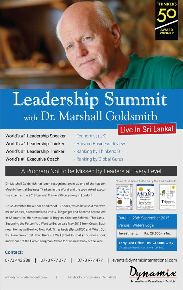  Marshall Goldsmith Live In Sri Lanka.