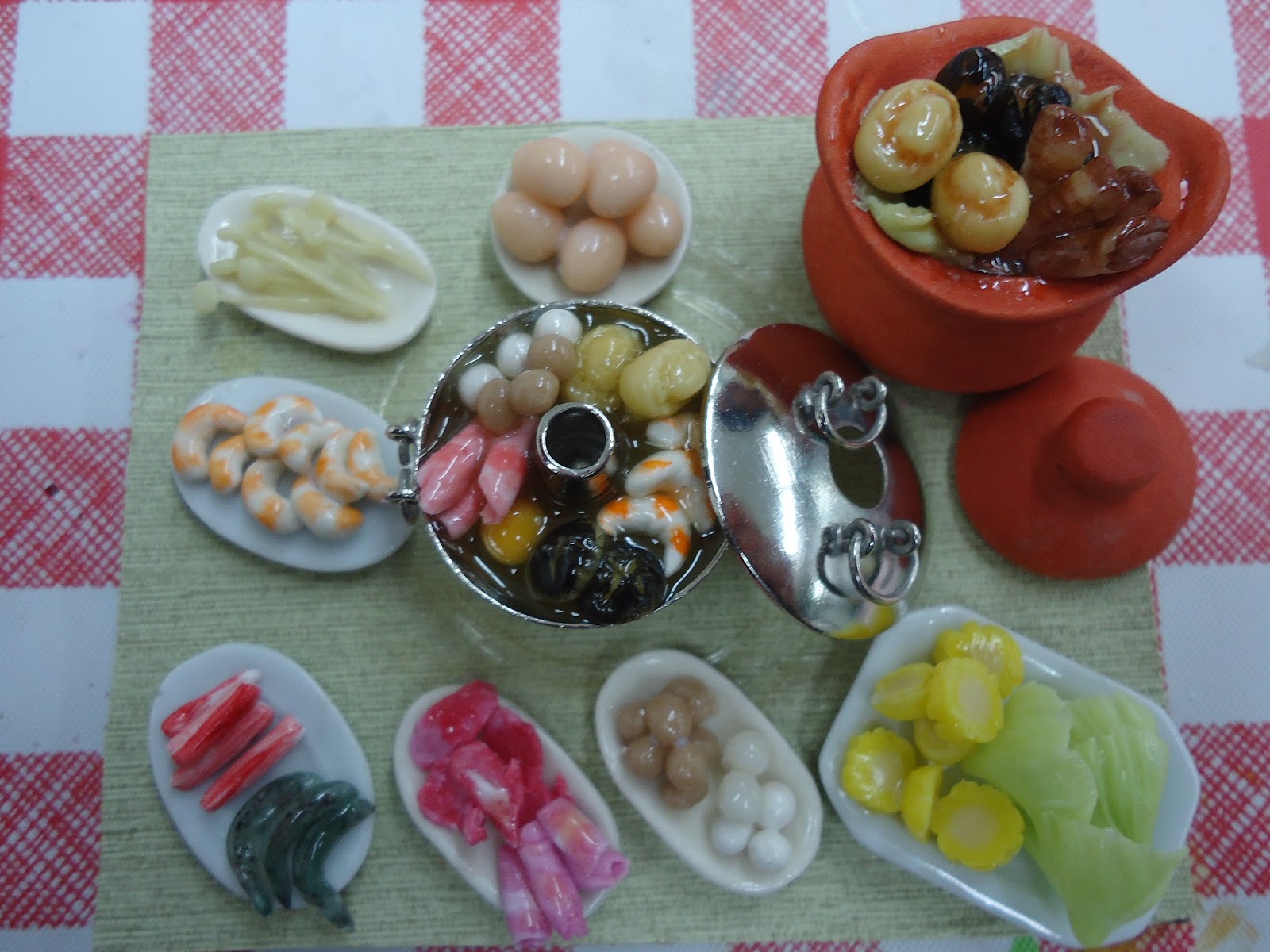 Kin's Miniature Handmade Clay Food by Kin Quek. Have Fun With