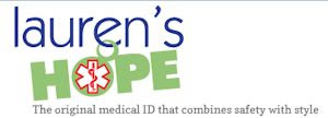 Lauren's Hope Medical ID jewelry