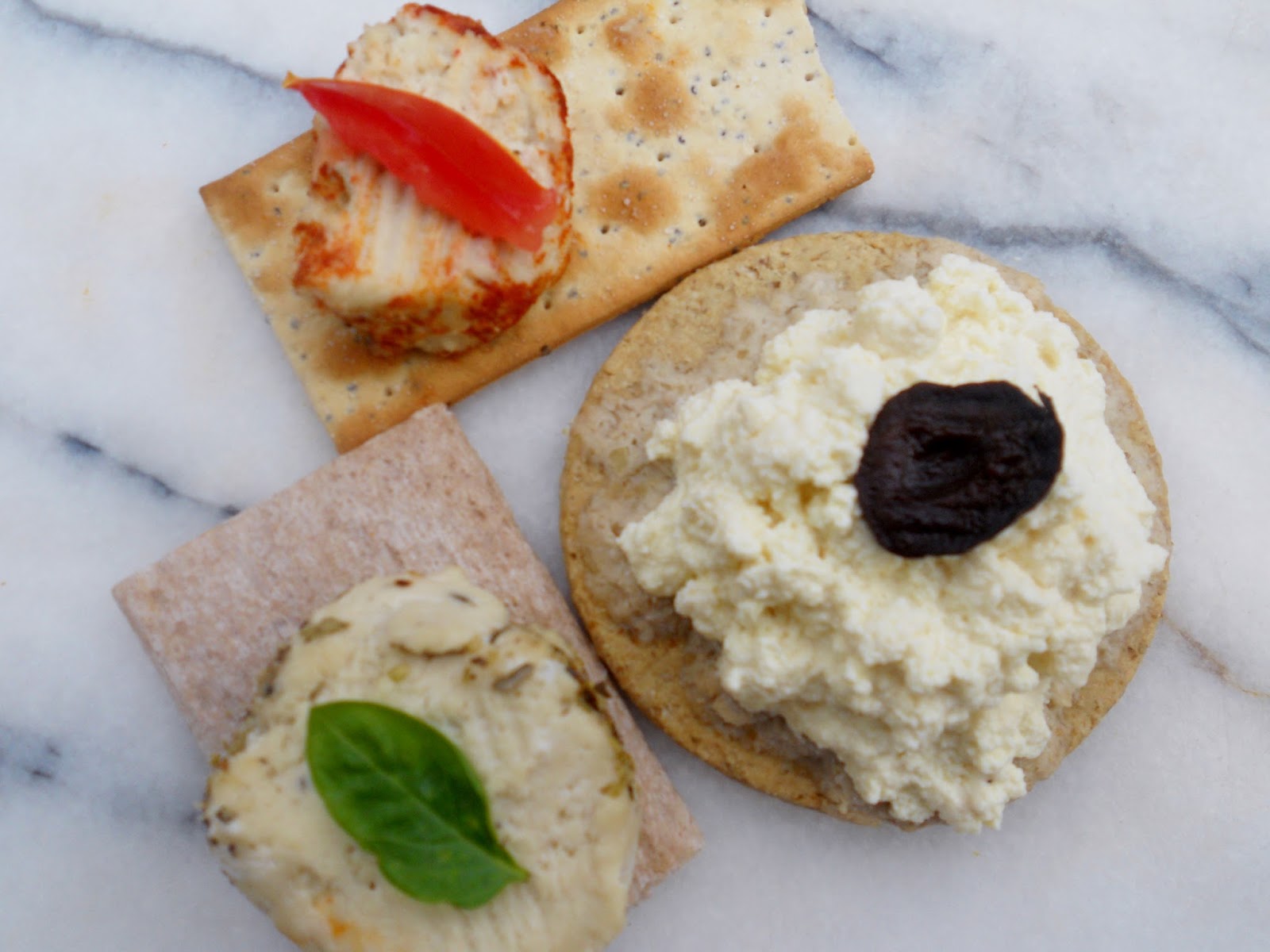 A Trio of Cultured Vegan Cheeses, Including Tofu Ricotta