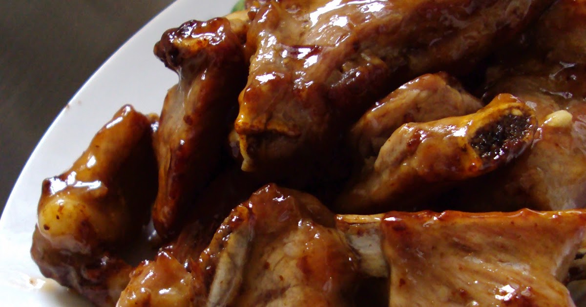 YUMMY BAKES Pork Ribs in Plum Sauce