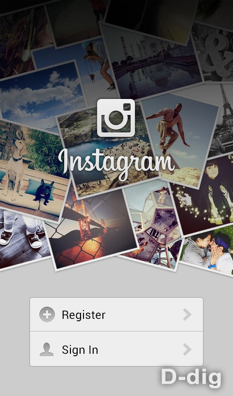 Gambar b. Tampilan awal Instagram