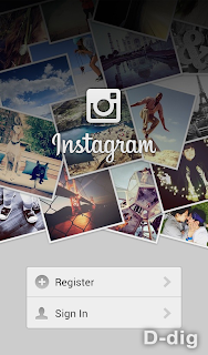 Gambar b. Tampilan awal Instagram