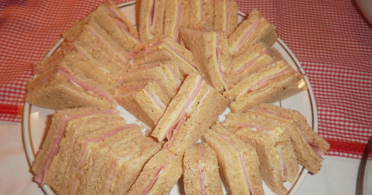 The Flavor Depository Tea Sandwiches Ham and cheese