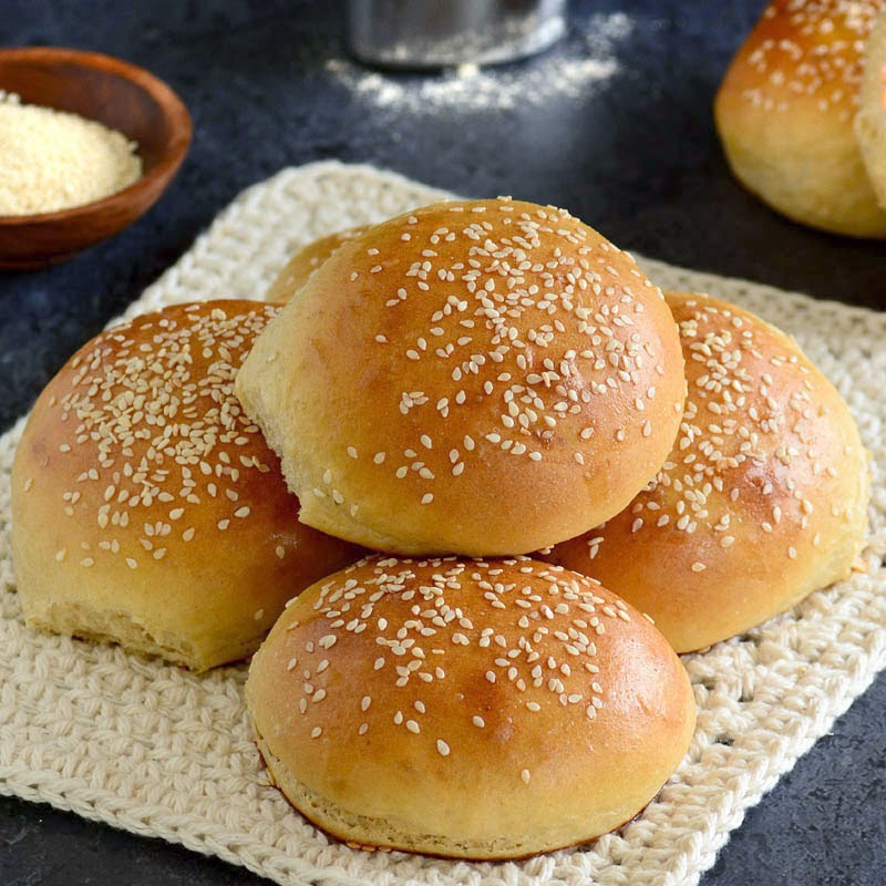 Savoring Time in the Kitchen Whole Wheat Hamburgers Buns for the Bread