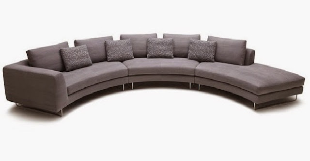Curved Sofa sectional modern