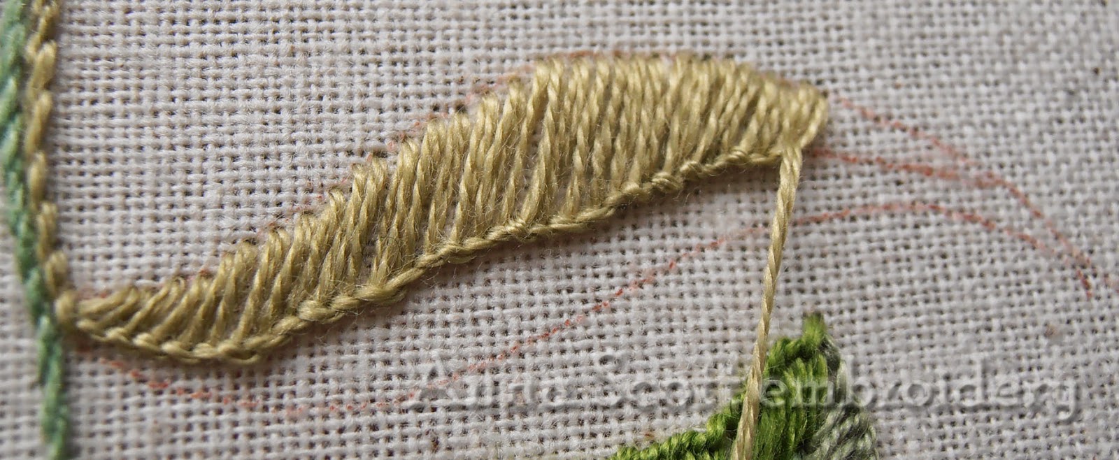 Anna Scott Blanket stitch leaves part two