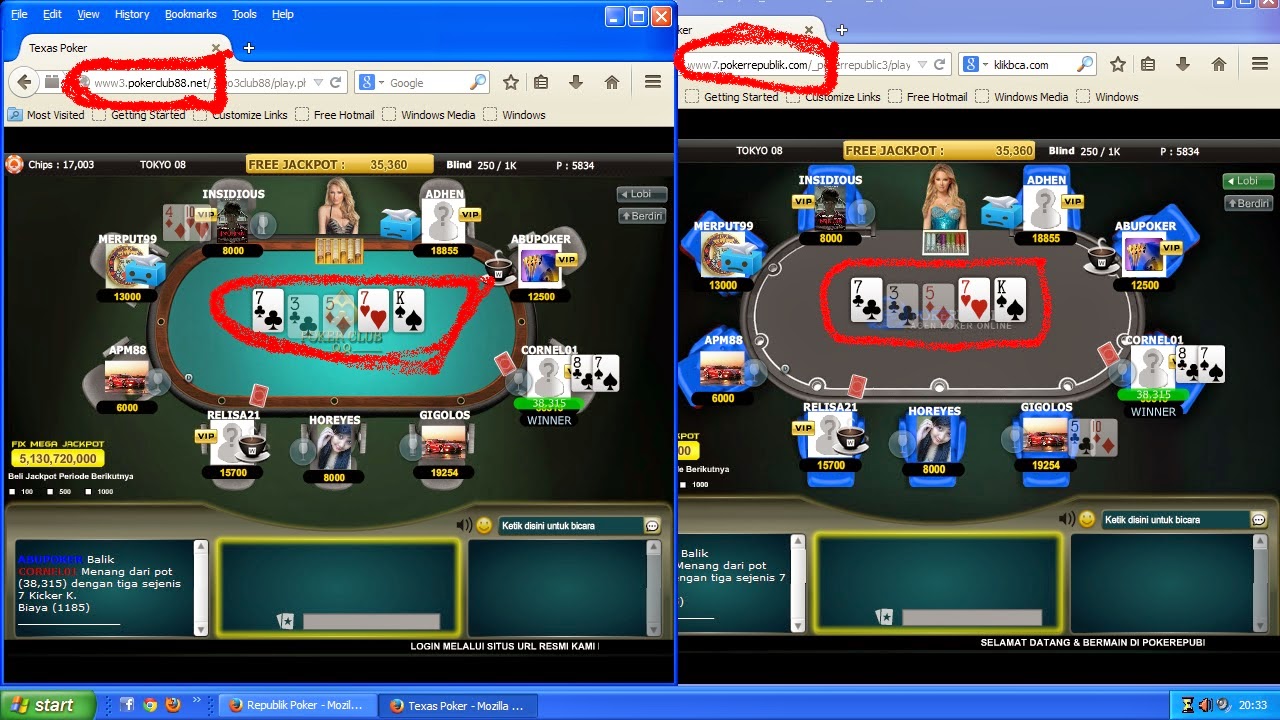 Poker Penipu Poker Club 88 Dan Poker Repoblik Satu Server