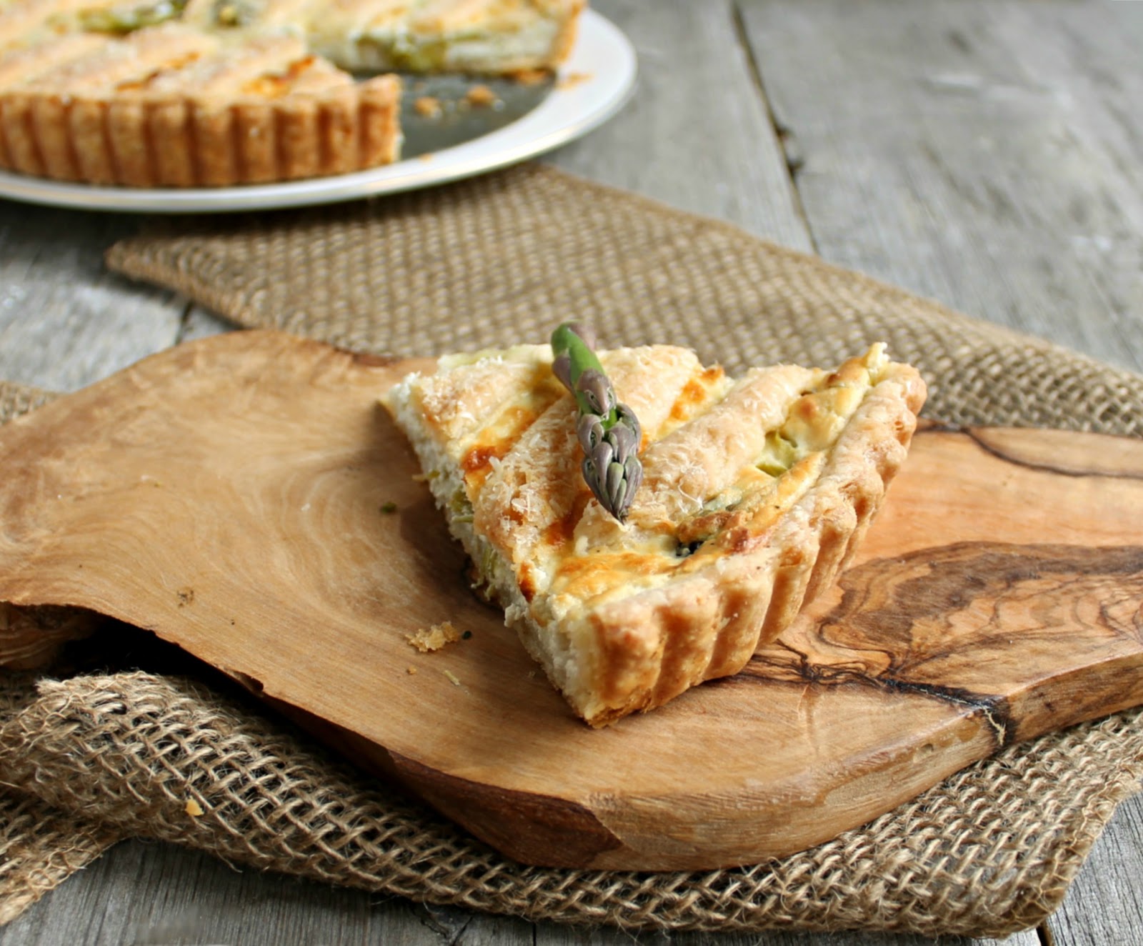Hungry Couple Asparagus and Goat Cheese Tart (with Flaky Cream Cheese