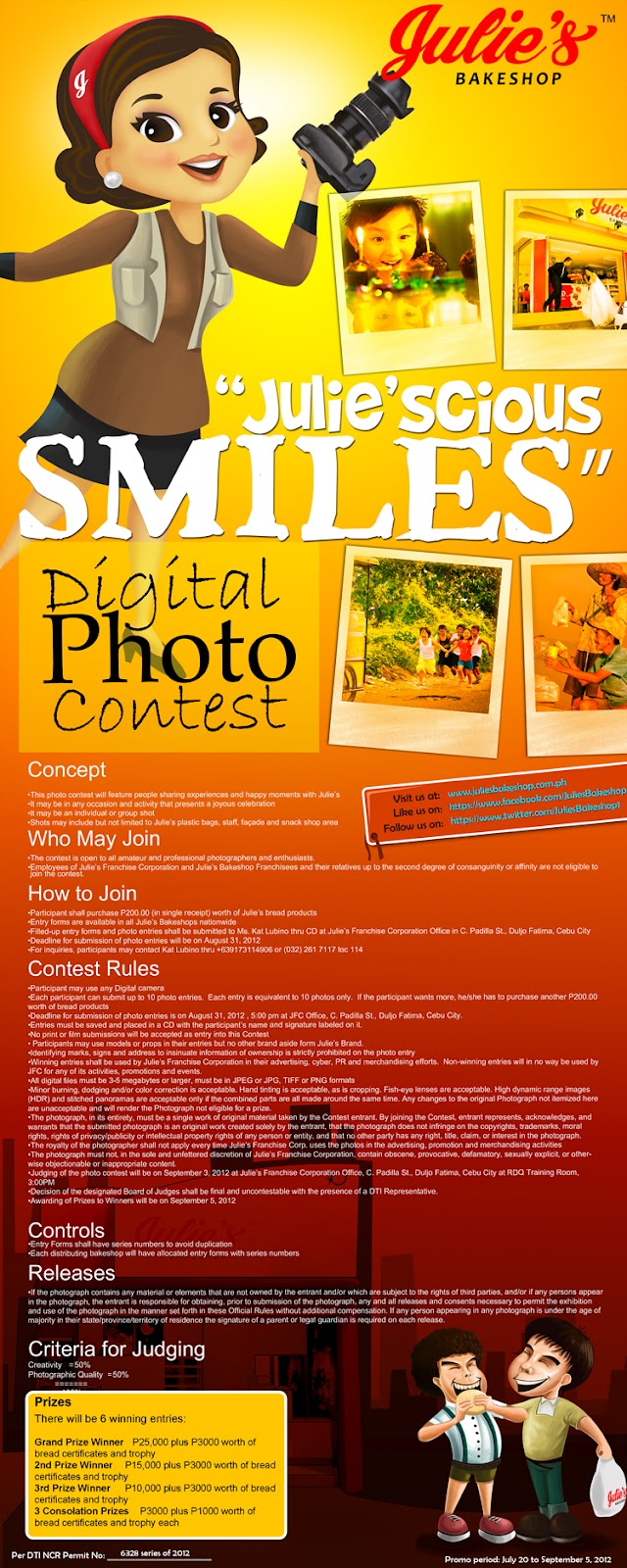 Julies bakeshop products and prices image