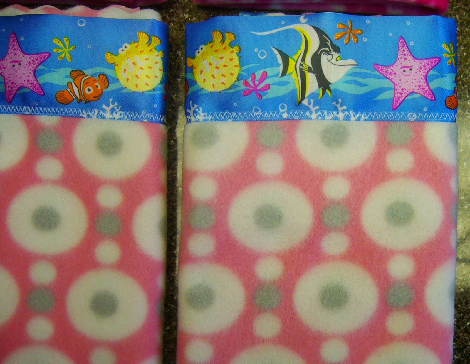 Simply Shoeboxes: Satin Blanket Binding on Bitty Blankets for OCC Shoeboxes