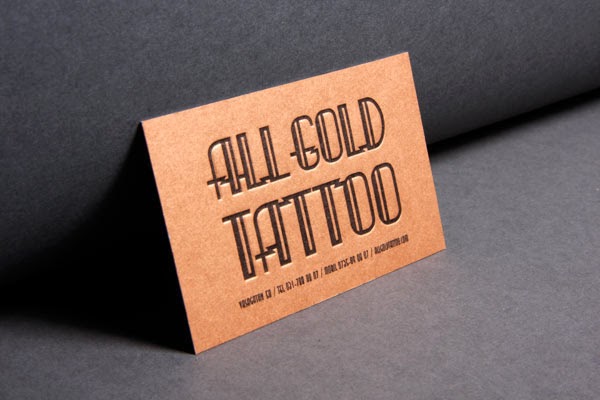 Embossed Business Cards