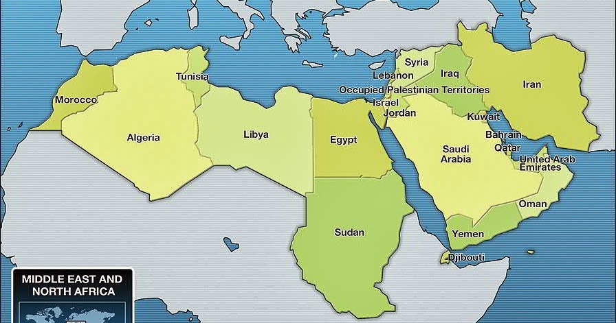 Países y capitales de Medio Oriente ~ Agaton