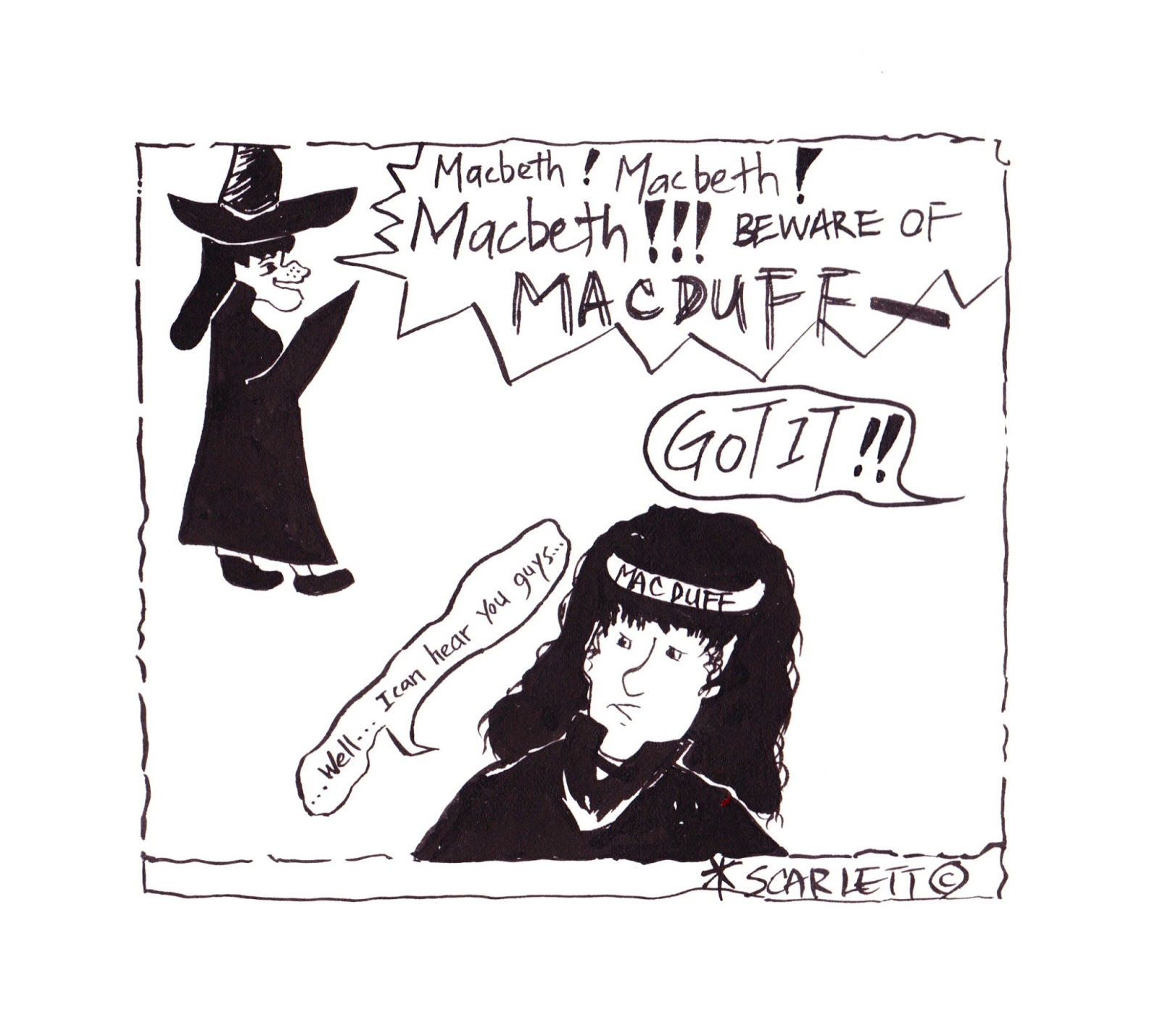 Hello! to the King's blog! Macbeth Act 4 Riddle this Image!