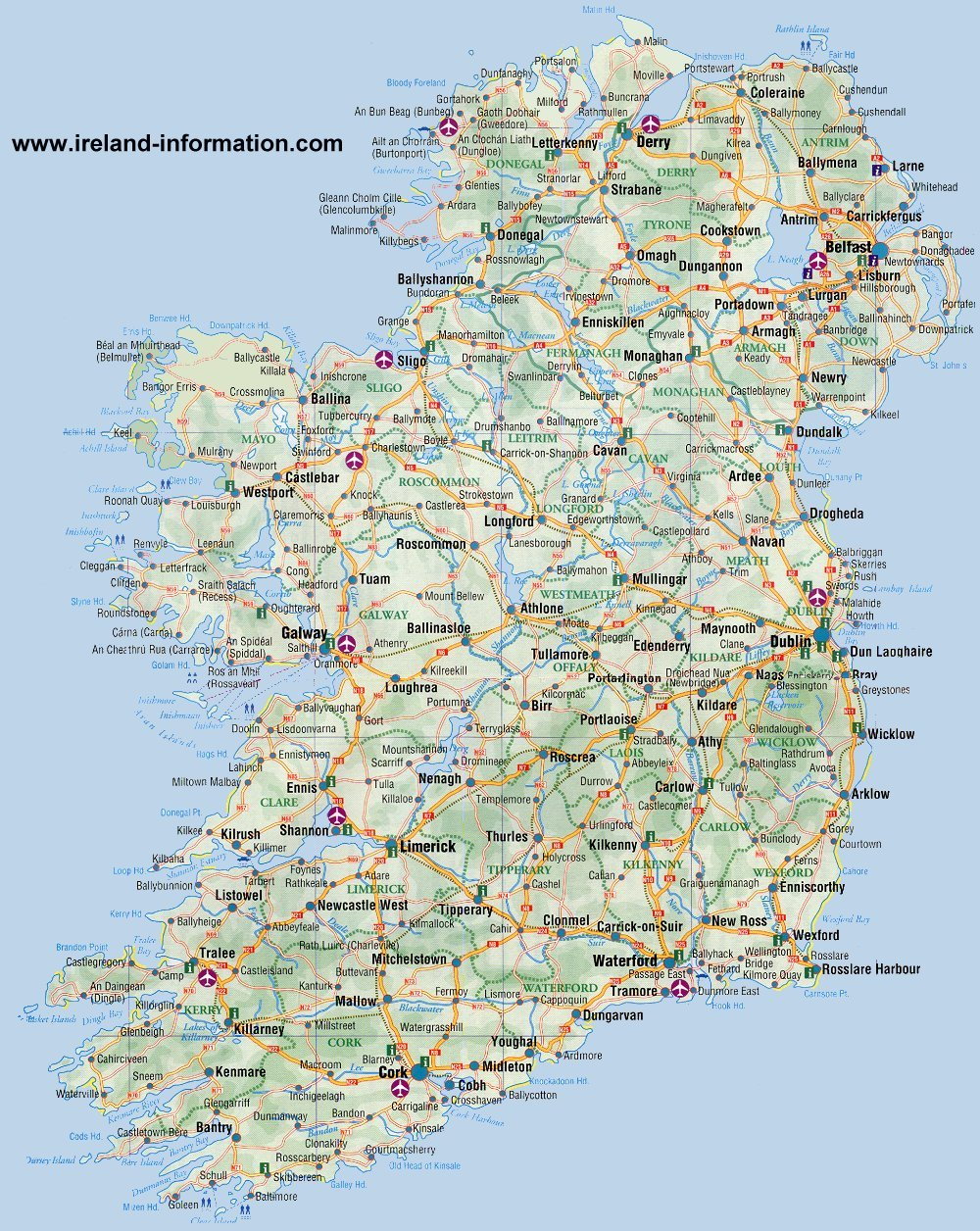 Street map Galway Ireland PDF