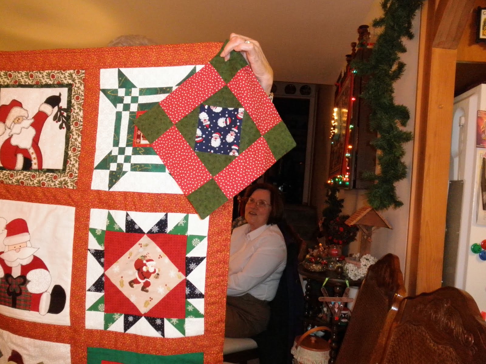 Cheryl's Teapots2Quilting Santa Block Exchange Quilt Show