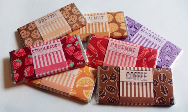 chocolate bar wrappers